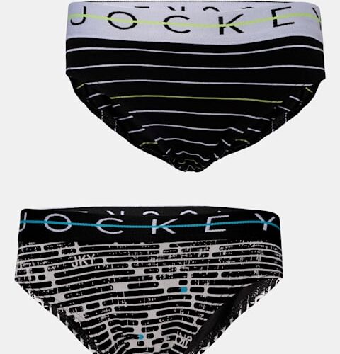 Boy's Super Combed Cotton Elastane Stretch Printed Brief with Ultrasoft Waistband Pack of 2(#NB01)