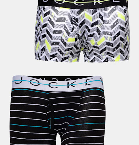 Boy's Super Combed Cotton Elastane Stretch Printed Trunk with Front Open Fly and Ultrasoft Waistband (#NB02)