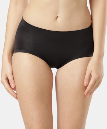 Women's High Coverage Microfiber Nylon Elastane Stretch Mid Waist Hipster With No Visible Pantyline (#1827)