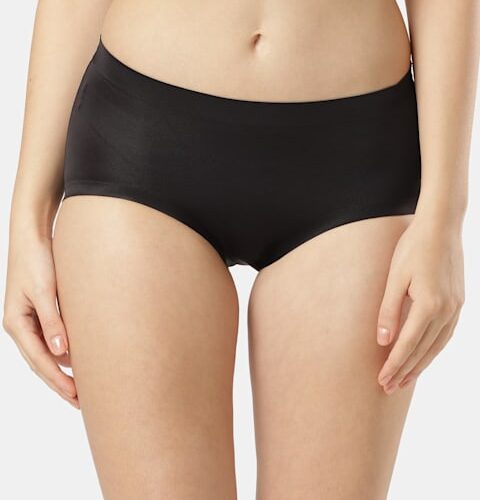 Women's High Coverage Microfiber Nylon Elastane Stretch Mid Waist Hipster With No Visible Pantyline (#1827)