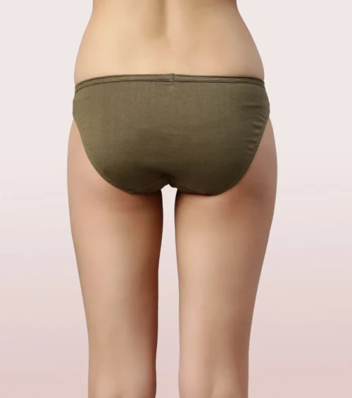 Bikini Panty | Full Coverage & Low Waist | Antimicrobial & Stain Release Finish | Pack Of 3 | Colors May Vary - Image 4