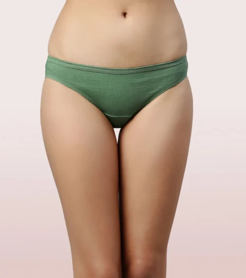 Bikini Panty | Full Coverage & Low Waist | Antimicrobial & Stain Release Finish | Pack Of 3 | Colors May Vary - Image 9