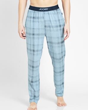 Men's Tencel Micro Modal Cotton Elastane Stretch Regular Fit Checkered Pyjama with Side Pockets (#IM03)