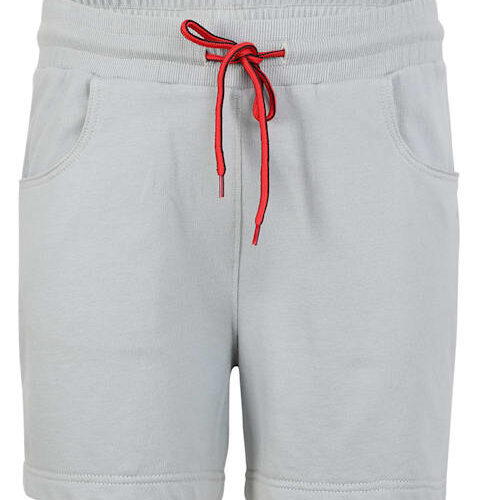 Girl's Super Combed Cotton French Terry Regular Fit Solid Shorts with Contrast Drawcord and Side Pockets (#AG07)