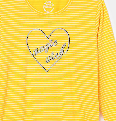 Girl's Super Combed Cotton Regular Fit Graphic Printed Round Neck Hi Low Styled Full Sleeve T-Shirt (#AG19)