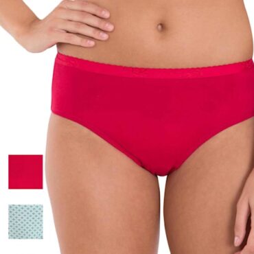 Women's High Coverage Super Combed Cotton Mid Waist Hipster With Ultrasoft Exposed Waistband and StayFresh Treatment Pack of 2 (#1523)