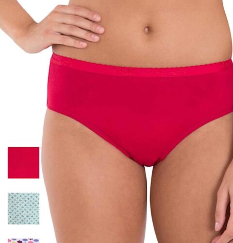 Women's High Coverage Super Combed Cotton Mid Waist Hipster With Ultrasoft Exposed Waistband and StayFresh Treatment Pack of 2 (#1523)