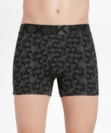 Men's Tactel Microfiber Elastane Stretch Printed Trunk with Moisture Move Treatment (#IC30)