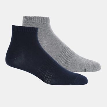 Men's Compact Cotton Stretch Ankle Length Socks With Stay Fresh Treatment Pack of 2 (#7106)
