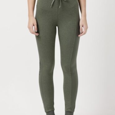 Women's Super Combed Cotton Elastane Stretch Slim Fit Joggers With Side Pockets AW36