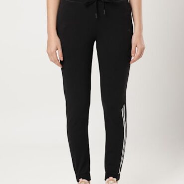Women's Super Combed Cotton Elastane Stretch Slim Fit Joggers with Side Pockets #A108