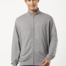 Mens Super Combed Cotton French Terry Jacket with Ribbed Cuffs and Convenient Side Pockets #2730 - Image 9