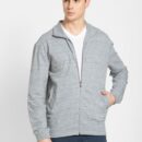 Mens Super Combed Cotton French Terry Jacket with Ribbed Cuffs and Convenient Side Pockets #2730 - Image 3