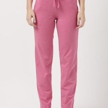 Women's Super Combed Cotton Elastane Stretch Relaxed Fit Trackpants With Side Pockets 1302