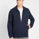 Mens Super Combed Cotton French Terry Jacket with Ribbed Cuffs and Convenient Side Pockets #2730 - Image 5