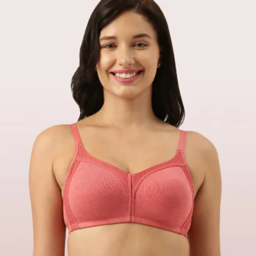 Enamor Frame Jiggle Control Full Support Stretch Cotton Bra | AB75