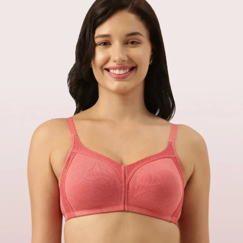 Enamor Frame Jiggle Control Full Support Stretch Cotton Bra | AB75