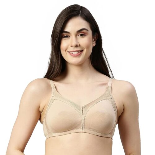 Enamor Frame Jiggle Control Full Support Stretch Cotton Bra | AB75 - Image 6