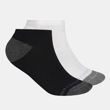 Women's Cotton Nylon Blend Solid Low Show Socks with Stay Fresh Treatment (Pack of 2) 7506