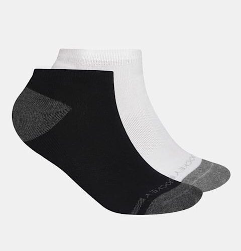Women's Cotton Nylon Blend Solid Low Show Socks with Stay Fresh Treatment (Pack of 2) 7506