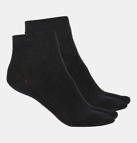 Women's Compact Cotton Stretch Toe Socks with Stay Fresh Treatment (Pack of 2) 7487