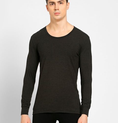 Men's Soft Touch Microfiber Elastane Stretch Full Sleeve Thermal Undershirt with Stay Warm Technology # 2604