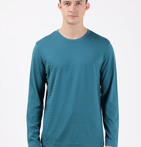 Men Super Combed Supima Cotton Solid Round Neck Full Sleeve T-Shirt IM22