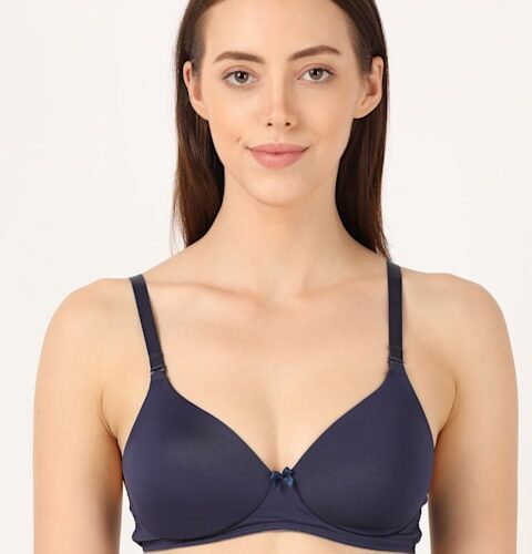 Women's Wirefree Padded Microfiber Nylon Elastane Stretch Full Coverage Multiway Styling T-Shirt Bra with Magic Under Cup # 1819