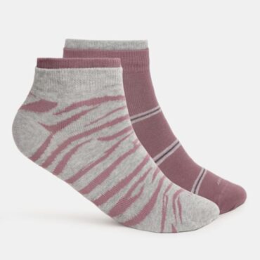 Women's Compact Cotton Stretch Low Show Socks with Stay Fresh Treatment (Pack of 2) 7480
