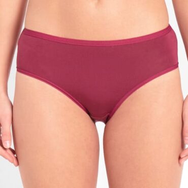 Women's High Coverage Micro Modal Elastane Stretch Mid Waist Hipster With Ultrasoft Exposed Waistband # 1807