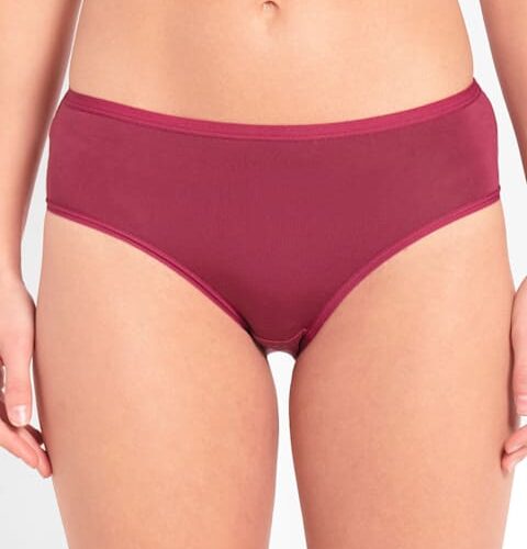 Women's High Coverage Micro Modal Elastane Stretch Mid Waist Hipster With Ultrasoft Exposed Waistband # 1807