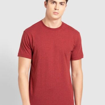 Men's Super Combed Cotton Rich Solid Round Neck Half Sleeve T-Shirt # 2714 XL/XXL