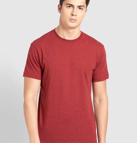 Men's Super Combed Cotton Rich Solid Round Neck Half Sleeve T-Shirt # 2714