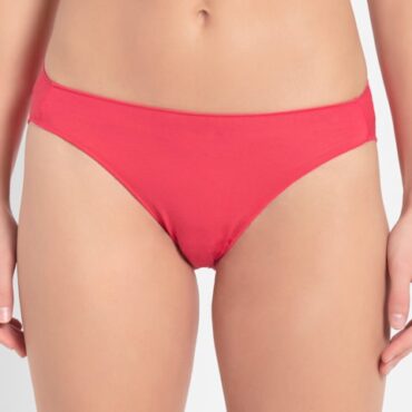 Women's Medium Coverage Micro Modal Elastane Stretch Mid Waist Bikini With Concealed Waistband and StayFresh Treatment #1803.