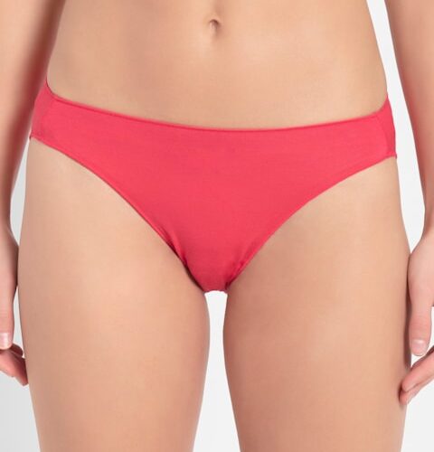 Women's Medium Coverage Micro Modal Elastane Stretch Mid Waist Bikini With Concealed Waistband and StayFresh Treatment #1803.