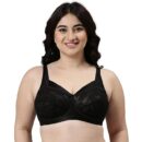 Enamor Full Support Classic Lace Lift Bra For Women - Non-Padded, Non-Wired, High Coverage Bra With Top Panel Support | FB06 (40,42)