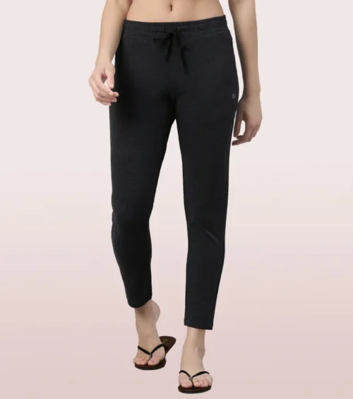 Enamor Relax Pants | Cotton Spandex Terry Tapered Pant | E060 - Image 9