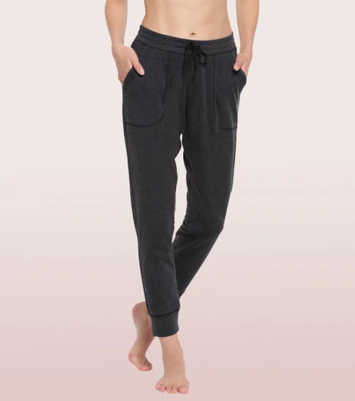 Enamor Lounge Jogger | Full Length Cotton Spandex Jogger | E066 - Image 3