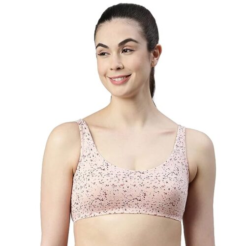 Enamor Low Impact Cotton Bra For Women - Non-Padded, Non-Wired, High-Coverage Bra For All-Day Comfort | SB06 - Image 8