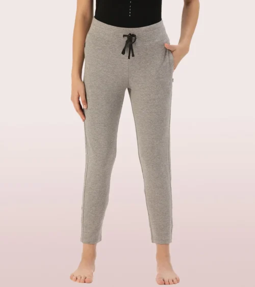 Enamor Relax Pants | Cotton Spandex Terry Tapered Pant | E060 - Image 8