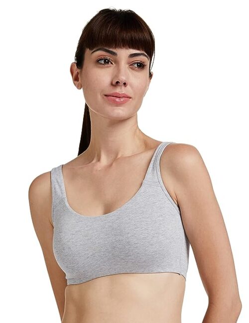 Enamor Low Impact Cotton Bra For Women - Non-Padded, Non-Wired, High-Coverage Bra For All-Day Comfort | SB06 - Image 7