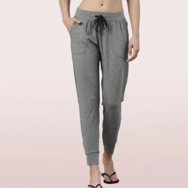 Enamor Lounge Jogger | Full Length Cotton Spandex Jogger | E066