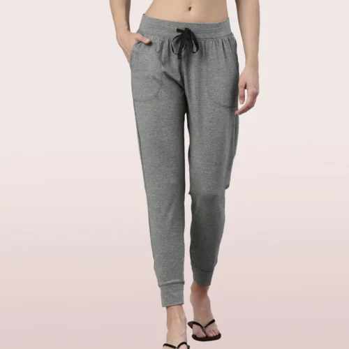 Enamor Lounge Jogger | Full Length Cotton Spandex Jogger | E066