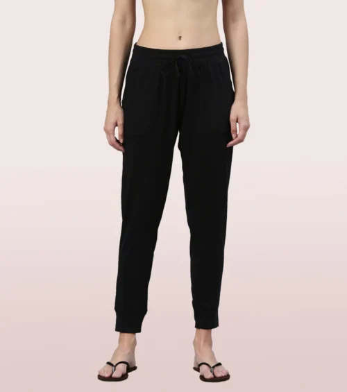 Enamor Lounge Jogger | Full Length Cotton Spandex Jogger | E066 - Image 6
