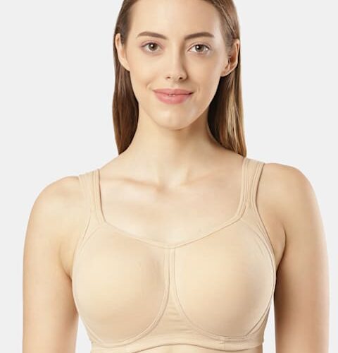 Women's Wirefree Padded Super Combed Cotton Elastane Stretch Full Coverage Plus Size Bra with Broad Wing # Fe78