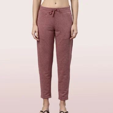 Enamor Relax Pants | Cotton Spandex Terry Tapered Pant | E060