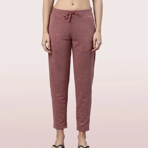 Enamor Relax Pants | Cotton Spandex Terry Tapered Pant | E060