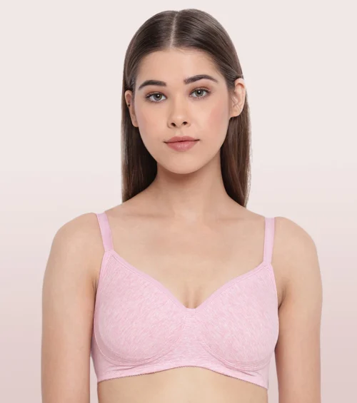 Enamor Everyday Side Support Shaper Stretch Cotton Bra For Women - High Coverage, Non-Padded, Non-Wired Bra | A042 (38,40,42)