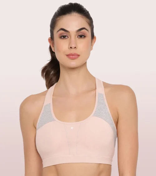 Enamor Racer Back Medium Impact Sports Bra With Removable Pad | SB08 - Image 5