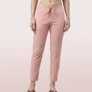 Enamor Relax Pants | Cotton Spandex Terry Tapered Pant | E060 - Image 2